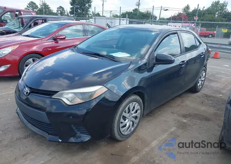 2014 Toyota Corolla Le z USA, uszkodzony, nr VIN 2T1BURHE3EC019219